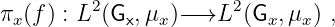         2             2
πx(f) : L (Gx,μx )−→L  (Gx,μx) ,
