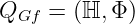 QGf  = (ℍ, Φ)
