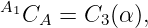 A1CA  = C3 (α),
