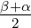 β+2α-