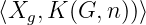 ⟨Xg, K (G, n))⟩
