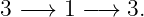 3 − → 1 − → 3.
