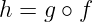 h = g ∘ f
