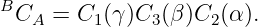BCA  =  C1(γ)C3 (β )C2(α ).
