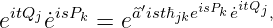 eitQj ˙eisPk = eˆaˆ′istℏjkeisPke˙itQj,
