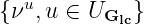 {νu,u ∈ U    }
          Glc