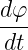 dφ-
dt