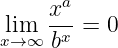      xa-
lxi→m∞  bx = 0
