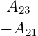  A
--23--
− A21