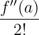  ′′
f-(a)-
  2!