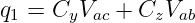 q1 = CyVac + CzVab
