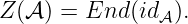 Z (𝒜 ) = End (id𝒜).
