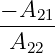 −-A21-
 A22