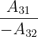  A
--31--
− A32