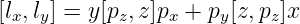 [l ,l] = y[p ,z]p  + p [z,p ]x
 x  y       z   x    y    z
