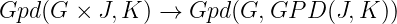 Gpd (G  × J,K ) →  Gpd (G,GP  D (J,K ))
