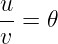 u-= 𝜃
v
